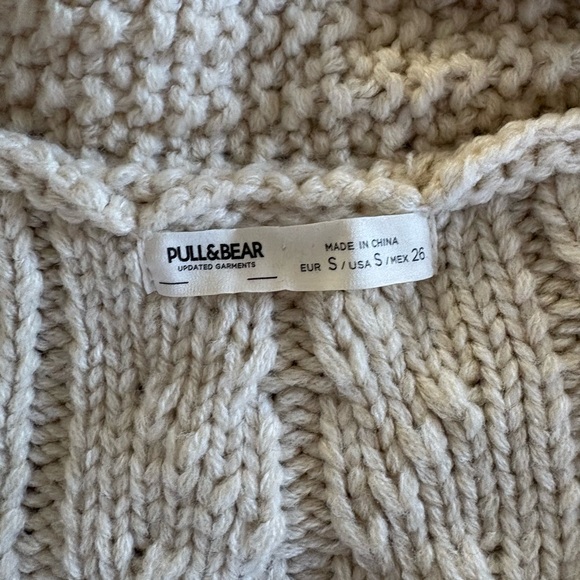 Pull&Bear Cream Knit Sweater - Picture 2 of 3
